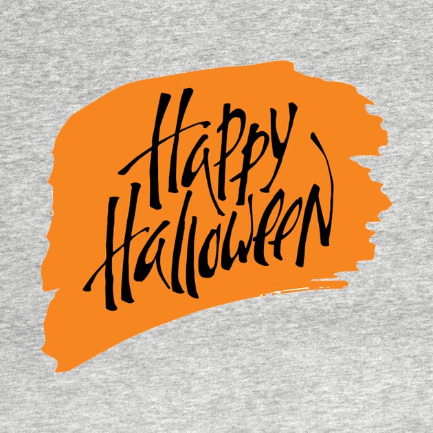 PUMPKIN happy hallowen simple black orange by nabilamustopa